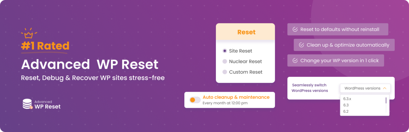 Advanced WordPress Reset | SigmaPlugin